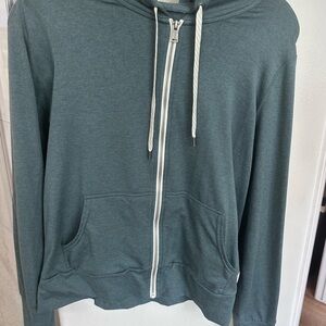Vuori Green Zip-Up Hoodie